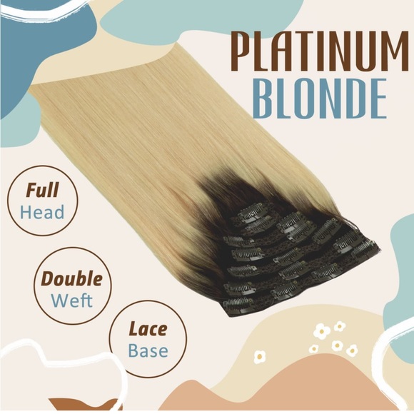 16 Inch (Pack of 1) , Ombre Dark Brown to Platinum Blonde #R2-60A - Picture 7 of 7